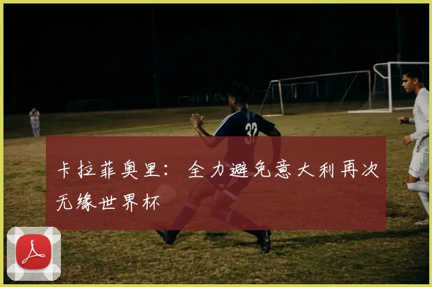 卡拉菲奥里：全力避免意大利再次无缘世界杯